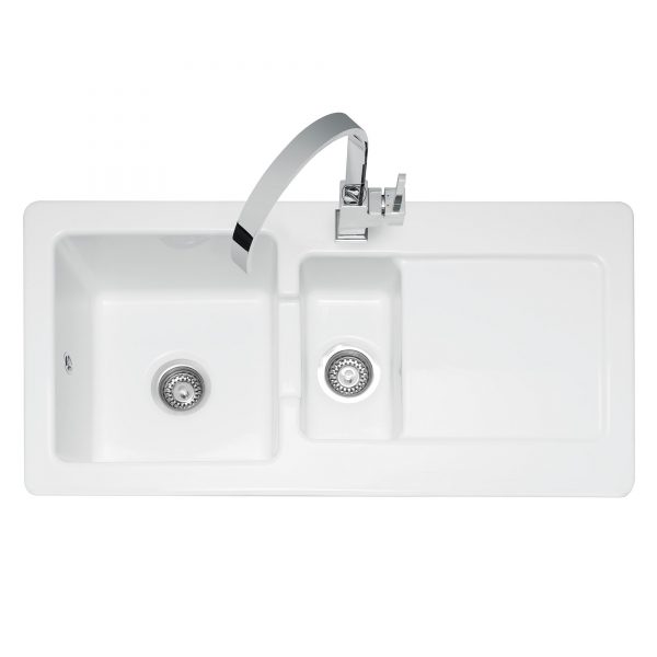 Foxboro 150 Ceramic Sink with Inset Drainer